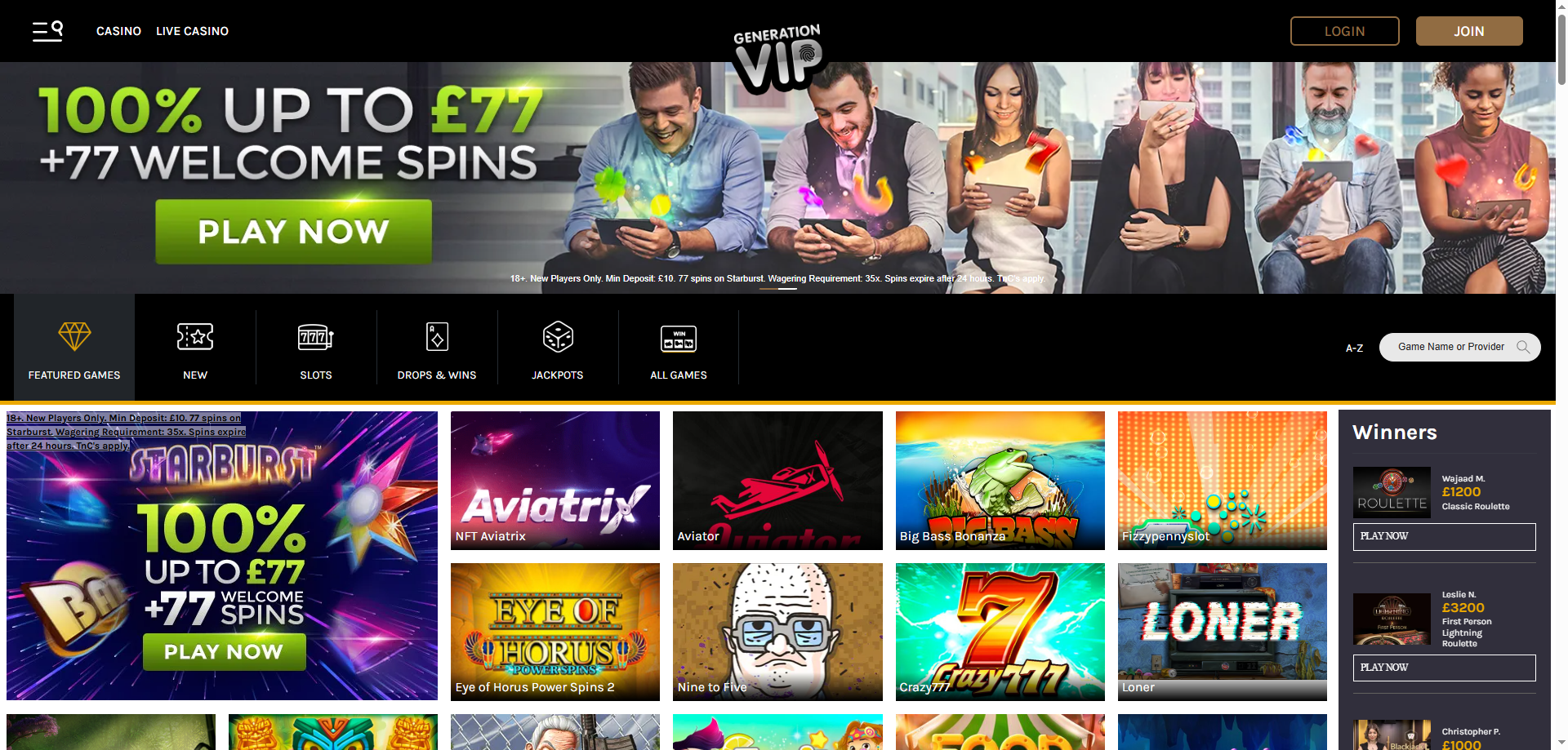 Generation Vip Casino