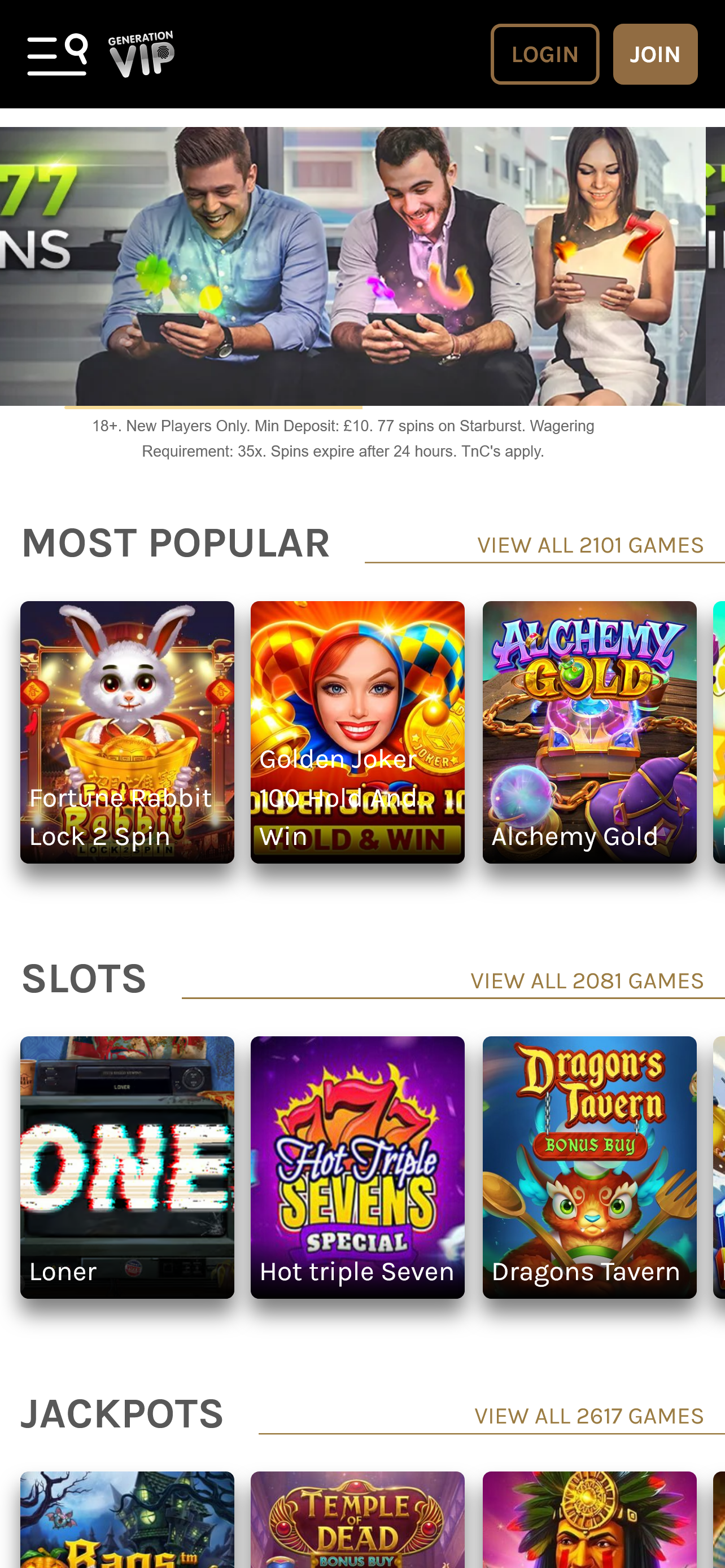 Generation Vip Casino